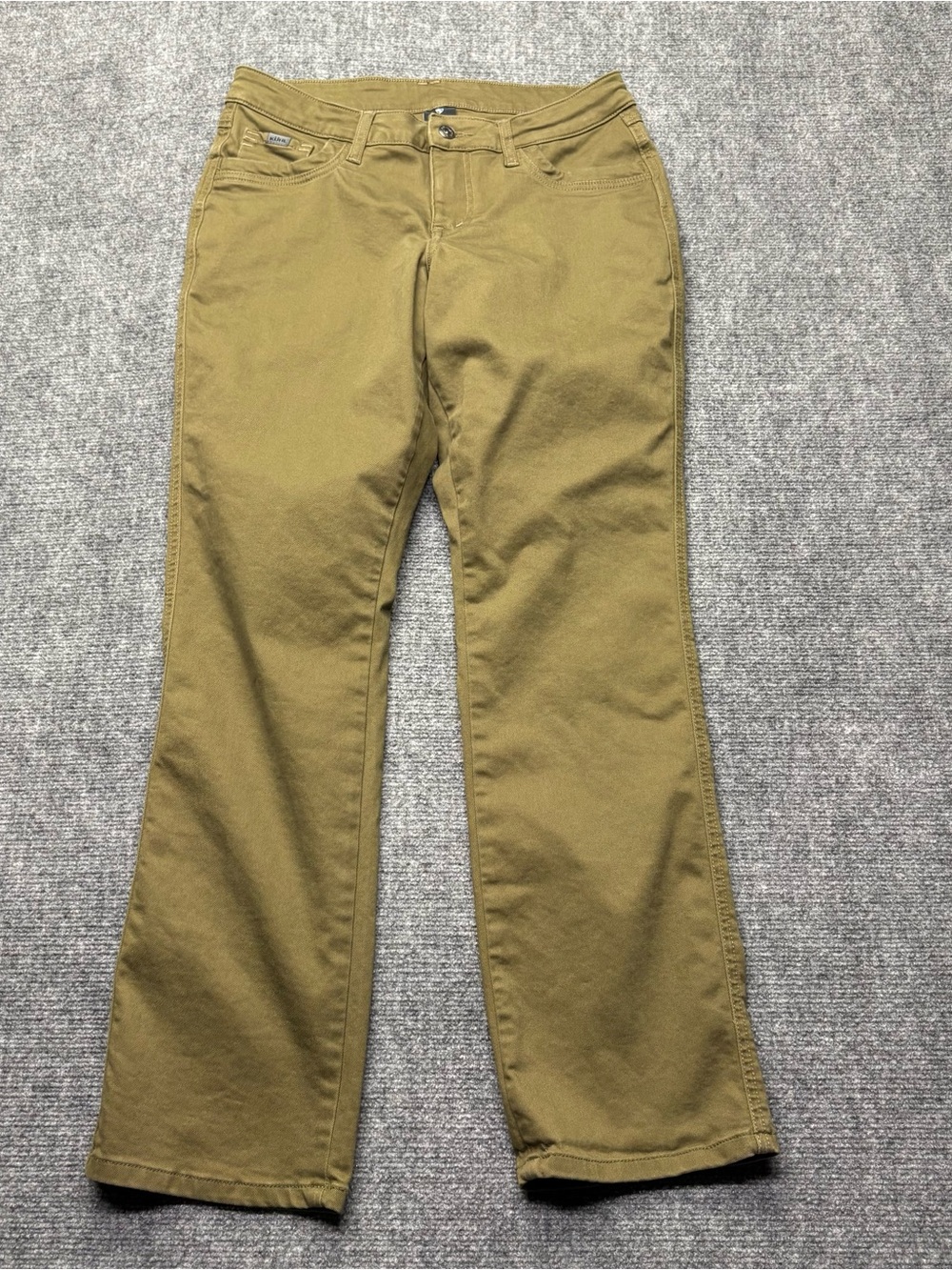 Kuhl Kontour Pants Womens 8 Short Green Straight Leg Stretch Hiking Outdoor 6374